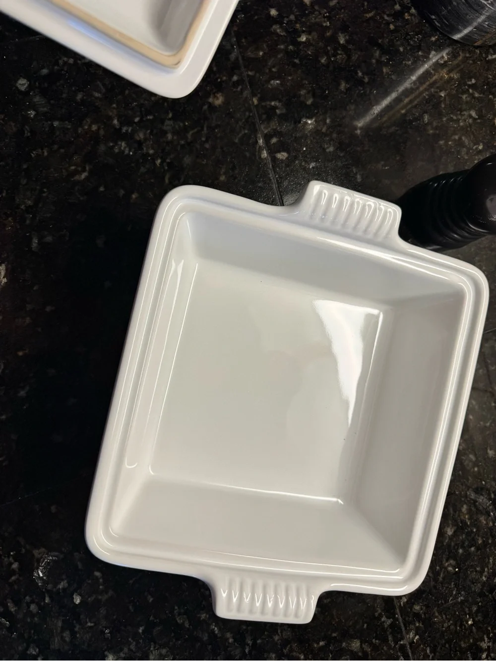 NWT Le Creuset Light Gray Stoneware Square Covered Baker